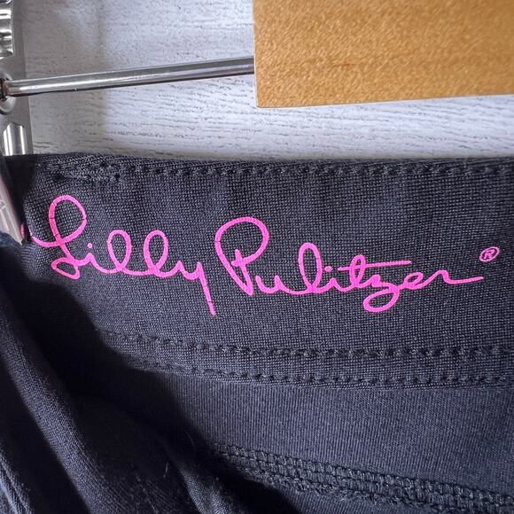 Lilly Pulitzer Pants Womens Size 0 Black Worth Skinny Stretch Jeggings Modern - Picture 2 of 16